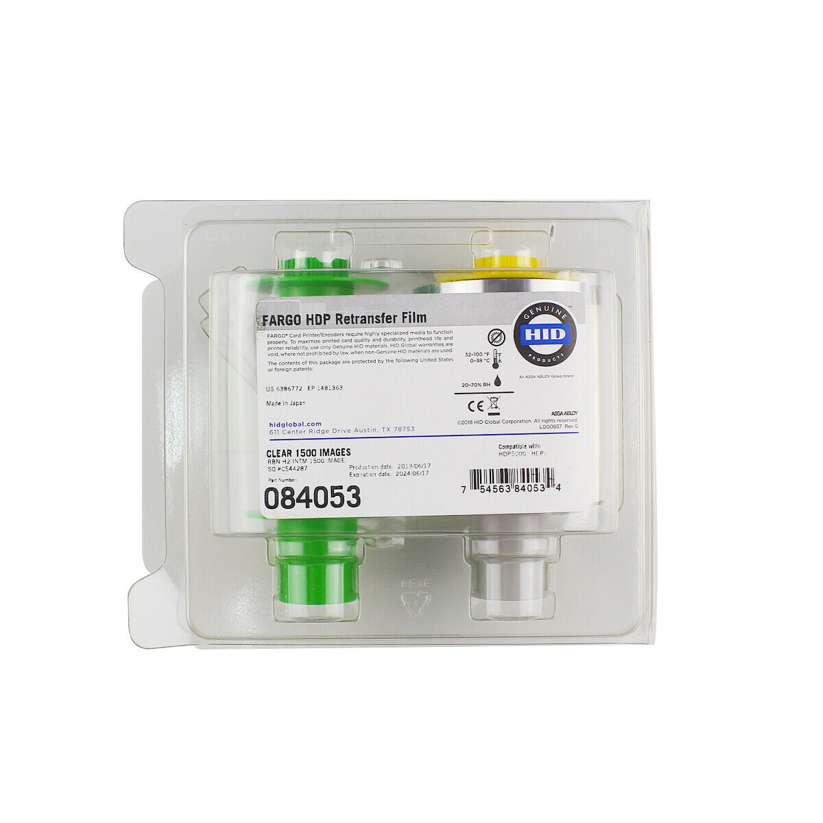 Fargo 084053 HDP Retransfer Film for HDP5000 / HDPii